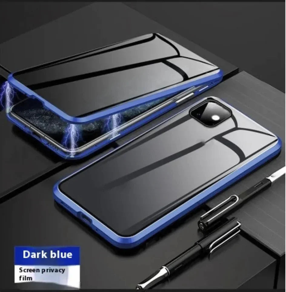Magnetic Privacy Glass Phone Case with Anti-Peep Protection iphone Anti Spier