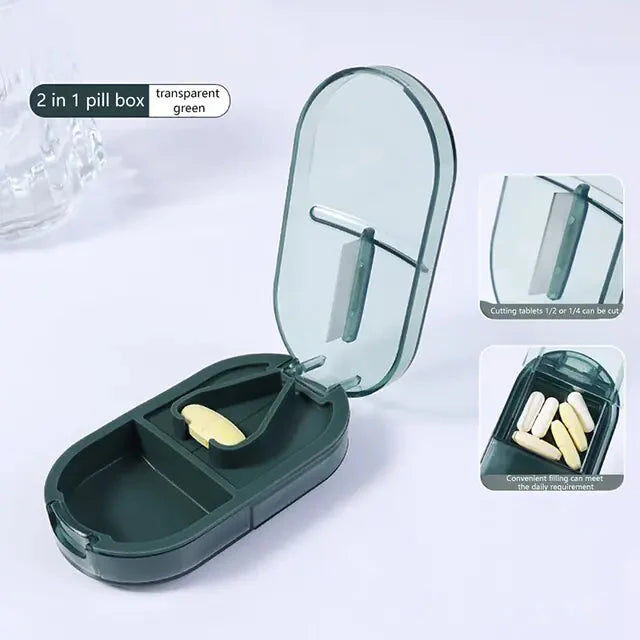 Portable Travel Pill Organizer Case Anti Spier