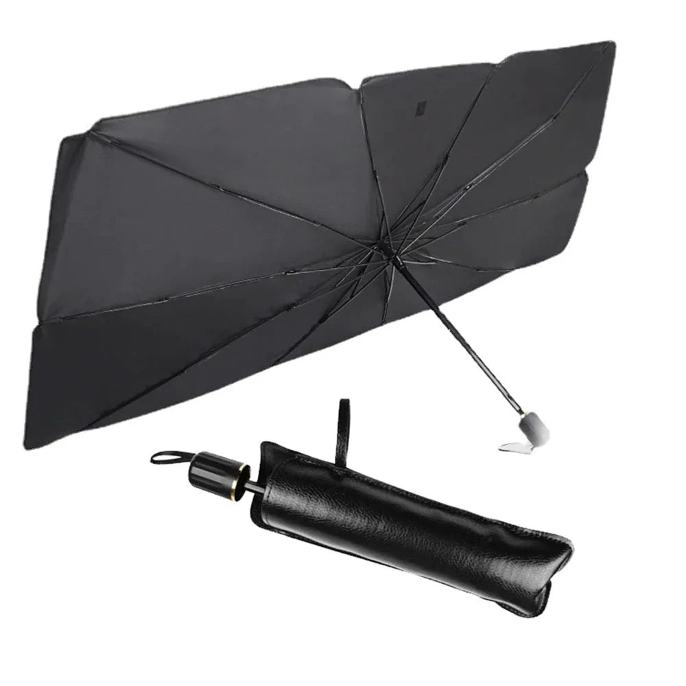 57" Car Windshield Sun Shade Foldable Umbrella Front Window Cover Visor Umbrella Anti Spier