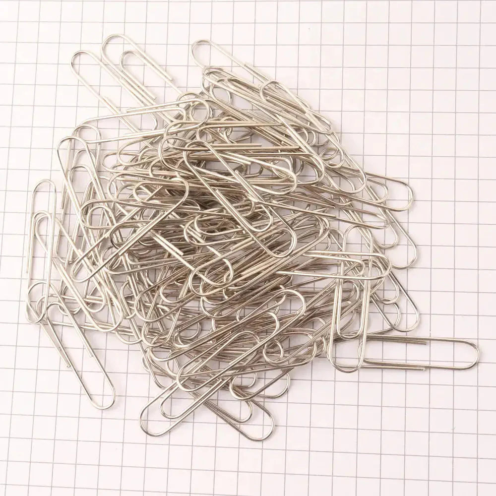 Jumbo (50mm) Silver Paper Clip (100/Pack) Anti Spier