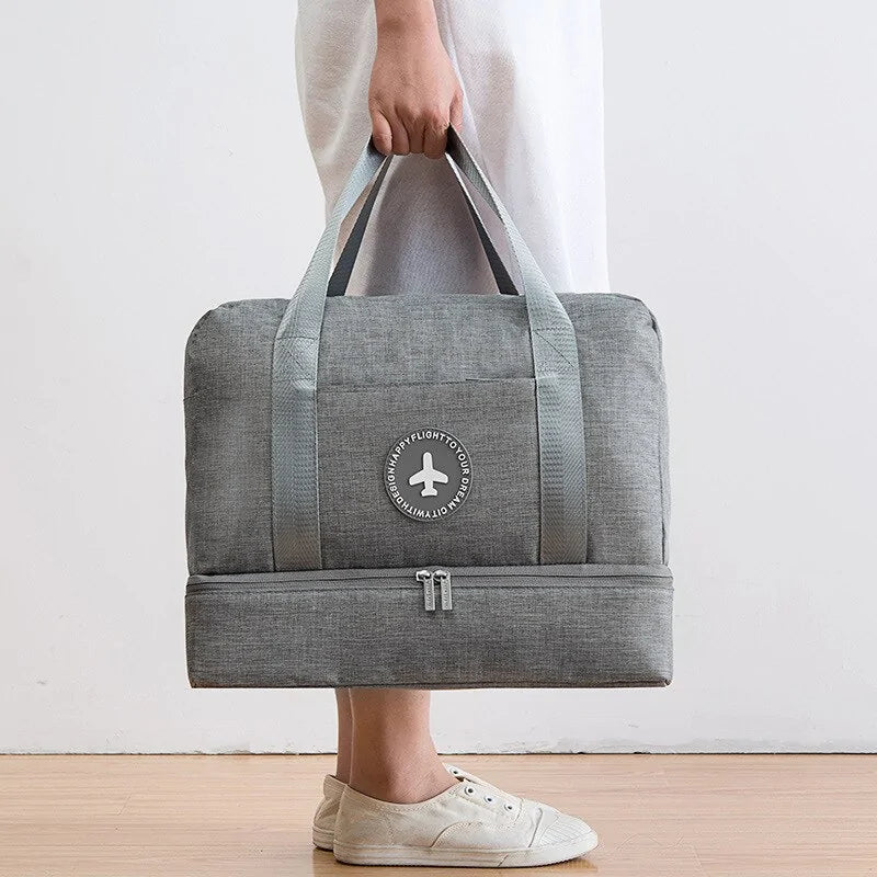 Waterproof Gym and Beach Bag with Wet/Dry Compartments Anti Spier