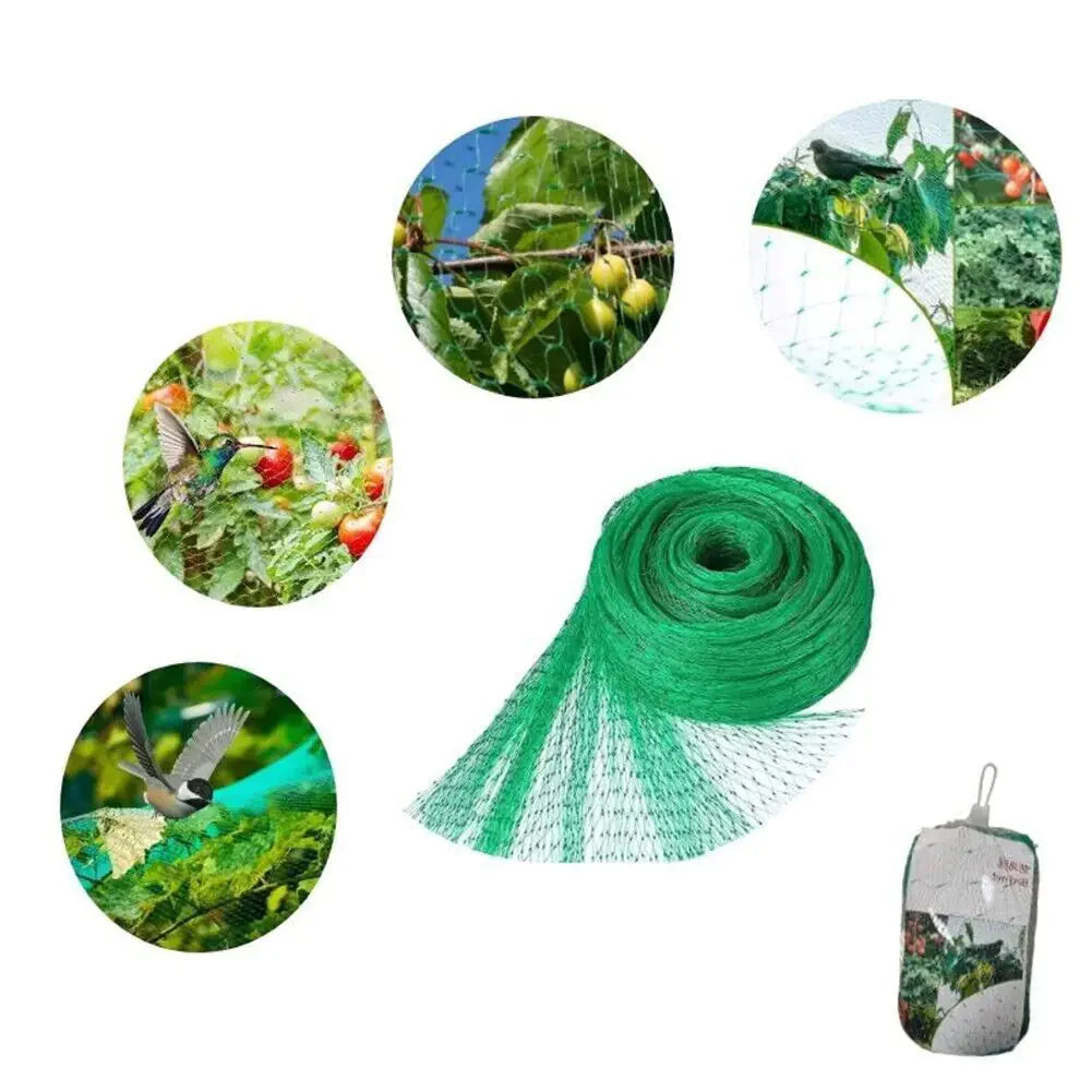 33FT Anti Bird Netting Pond Net Protection Tree Crops Plants Fruits Garden Mesh Anti Spier