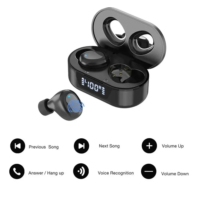 Bluetooth 5.0 Wireless Earbuds Anti Spier