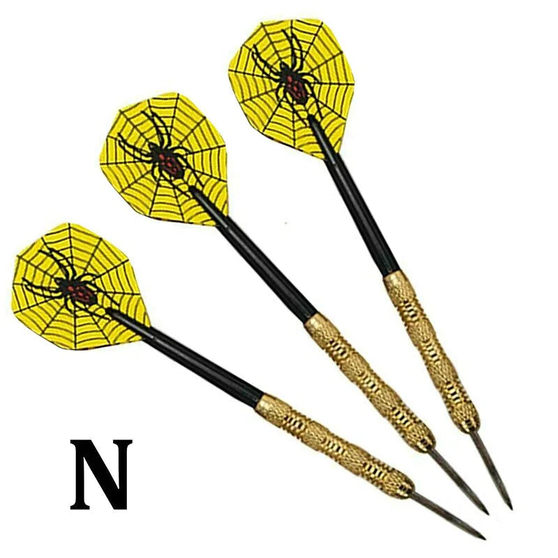 5 Sets (15Pcs) Steel Tip Professional Darts Set Darts Slim Barrel Dart Flights Anti Spier