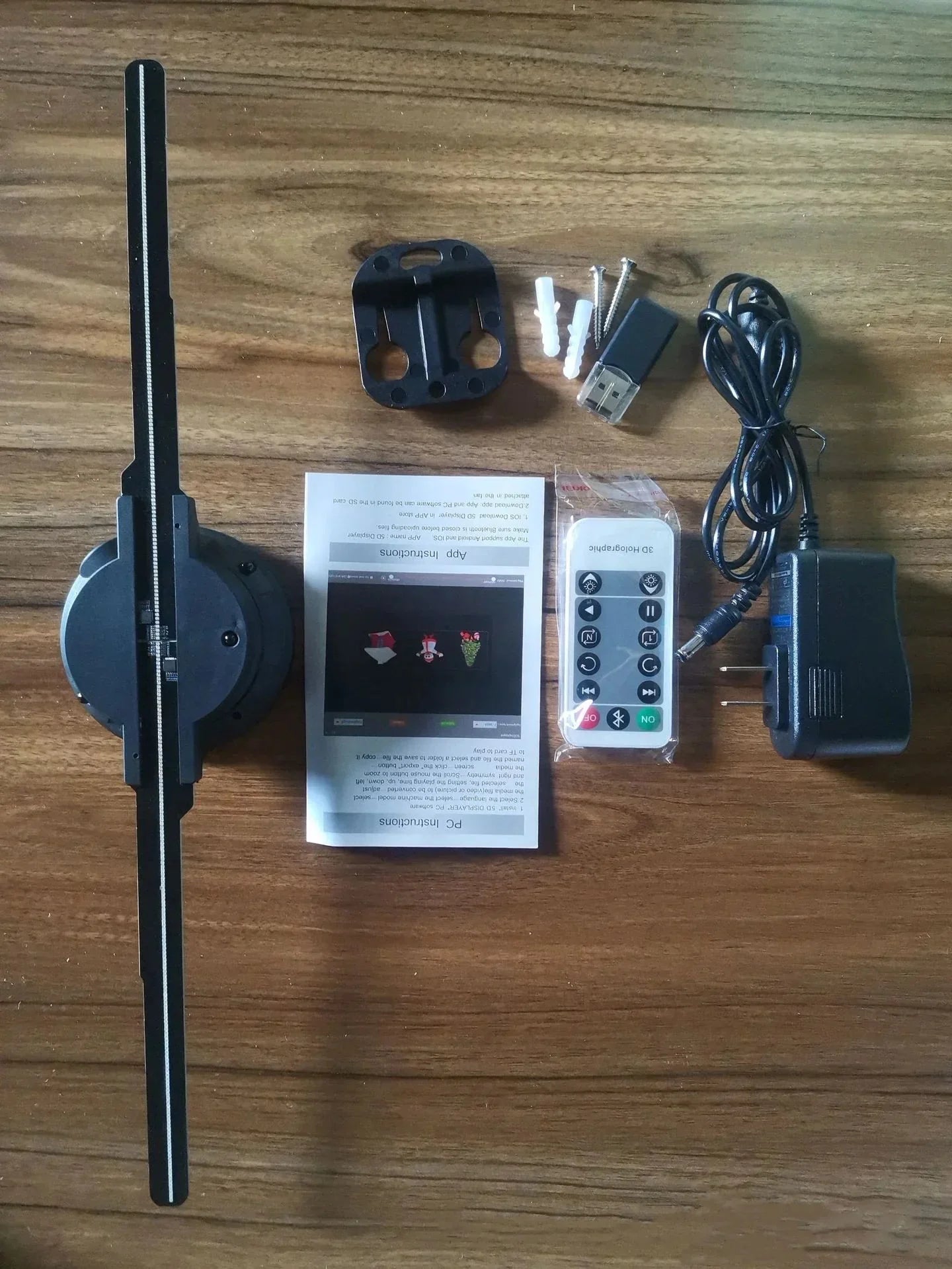 3D Holographic Advertising Fan Display Anti Spier