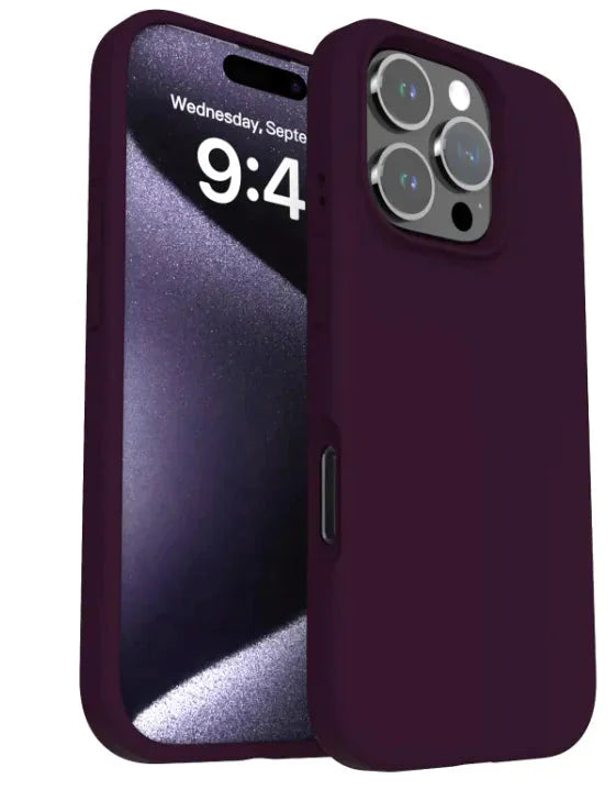 Solid Color Drop-resistant Phone Case Liquid Silicone Phone Case Anti Spier