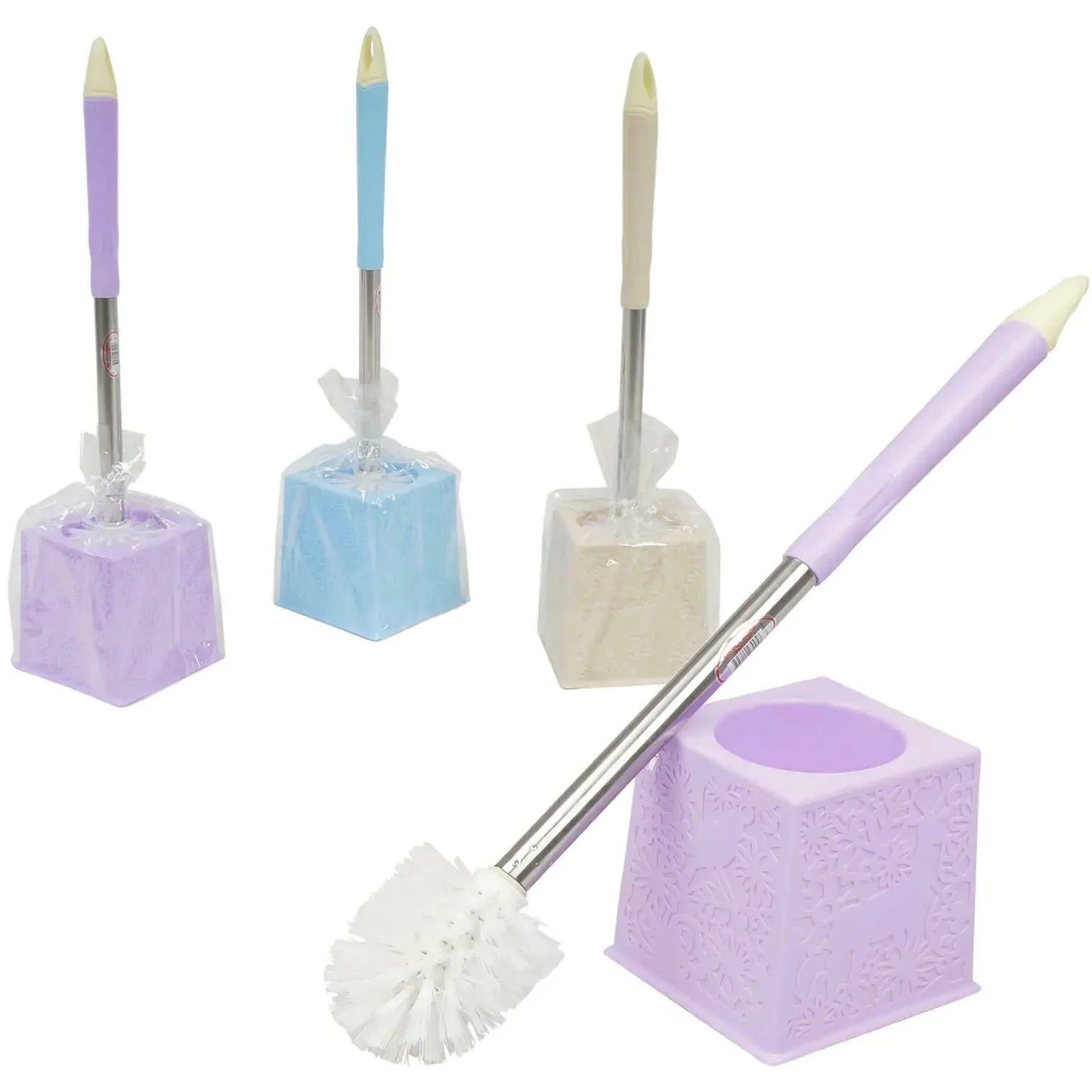Toilet Bowl Brush And Caddy Anti Spier
