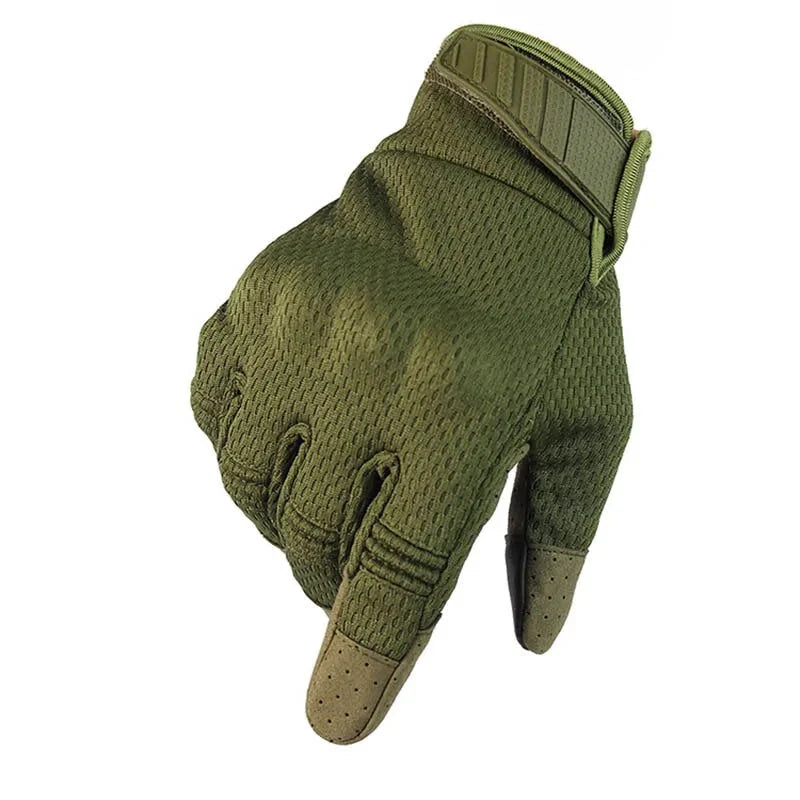 Men Breathable Full Finger Gloves Anti Spier