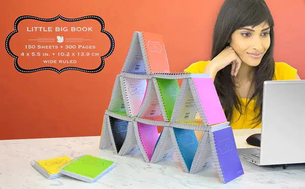 Spiral Fat Book Poly Cover 4" X 5.5" 150 Ct. Anti Spier