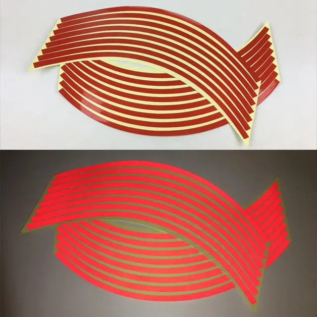 Wheel Stickers Tire Reflective Anti Spier