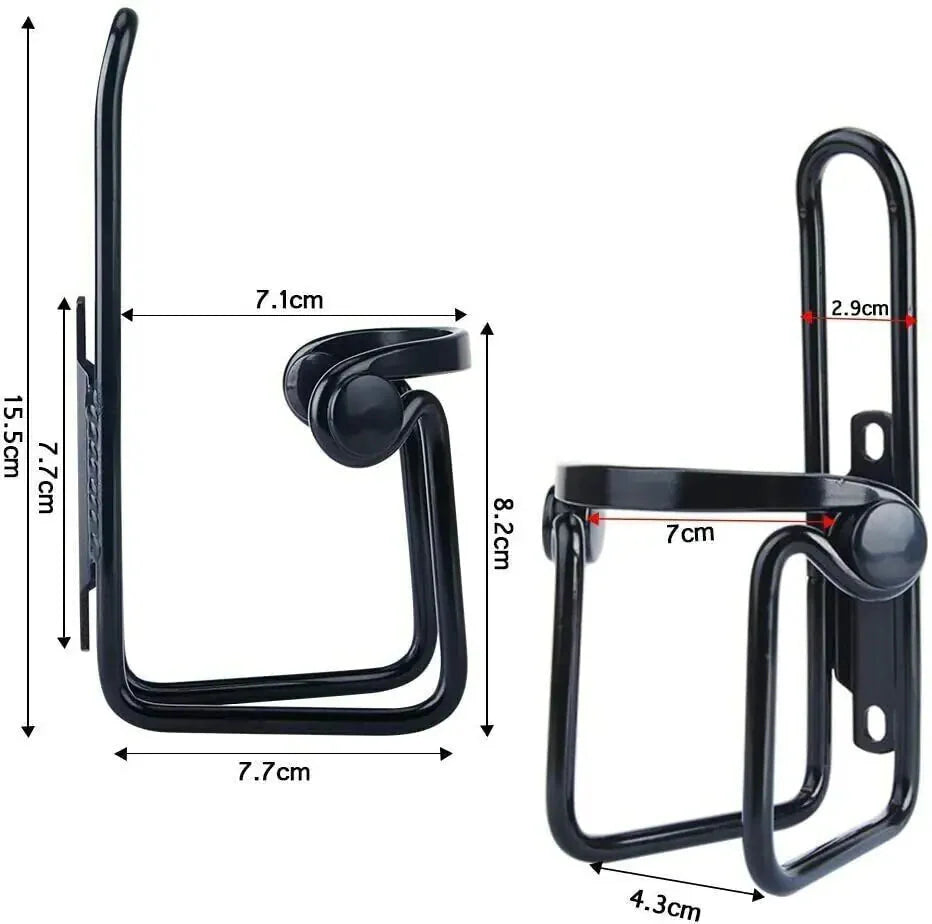 2 Packs Bike Water Bottle Cages Bicycle Lightweight Aluminum Alloy Bottle Holder Anti Spier