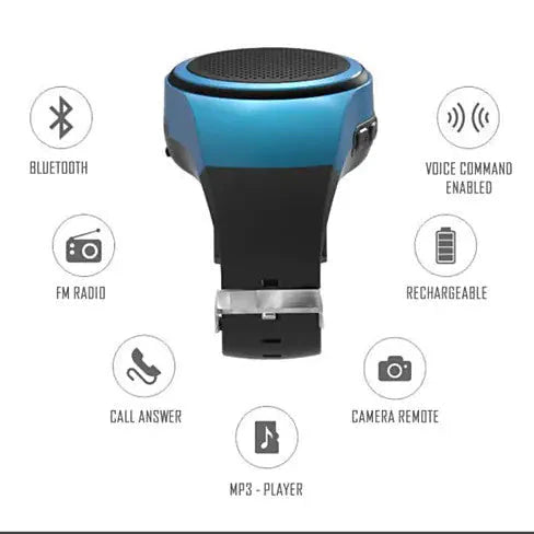 Jogging Buddy Bluetooth Smart Speaker W/FM Radio Watch Style And More Anti Spier