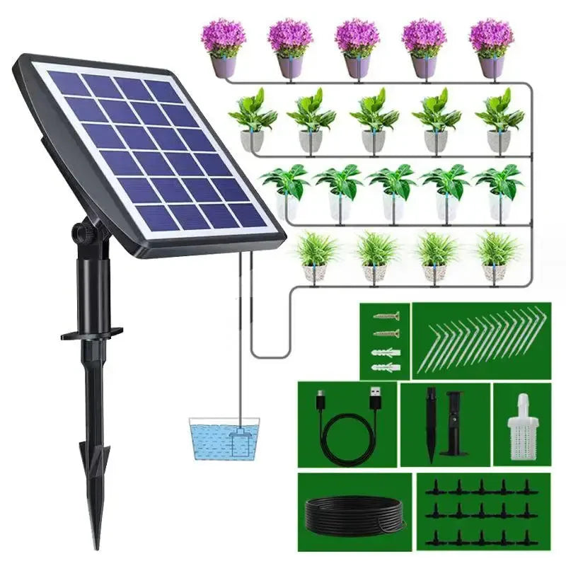 Solar-Powered Auto Watering System Anti Spier