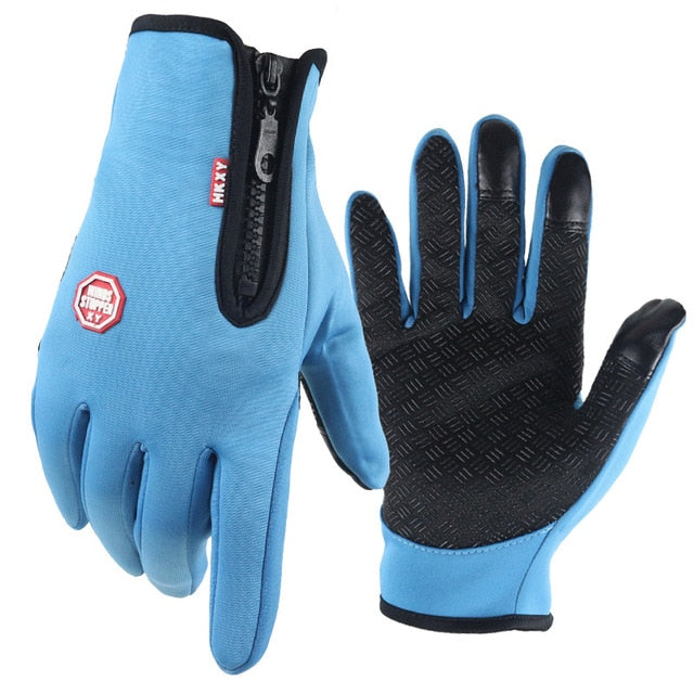 Unisex Touchscreen Thermal Full Finger Gloves Anti Spier