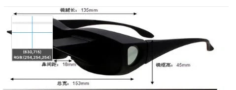 Lazy Periscope Horizontal Reading TV Sit View Glasses Anti Spier