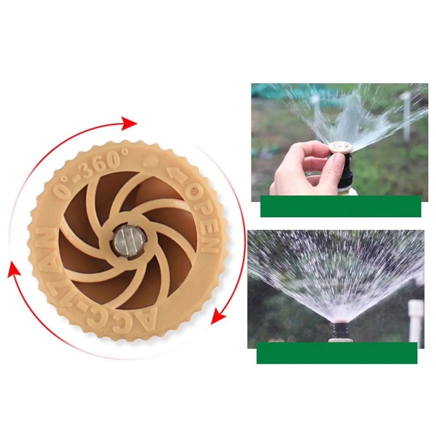 360° Rotation Auto Irrigation System Garden Lawn Sprinkler Patio Save Water USA Anti Spier