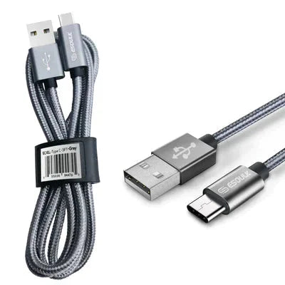 Esoulk 3.3ft Nylon Braided USB Cable For Type-C Anti Spier