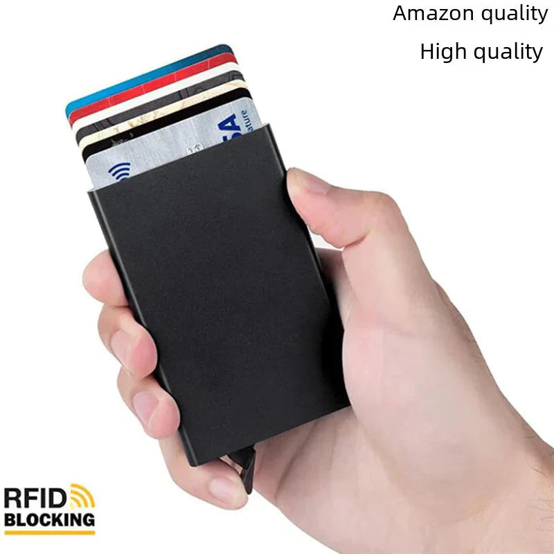 Anti-Magnetic Aluminum RFID Card Holder Wallet Anti Spier