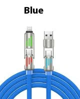 Colorful Four-In-One Fast Charge Cord Anti Spier