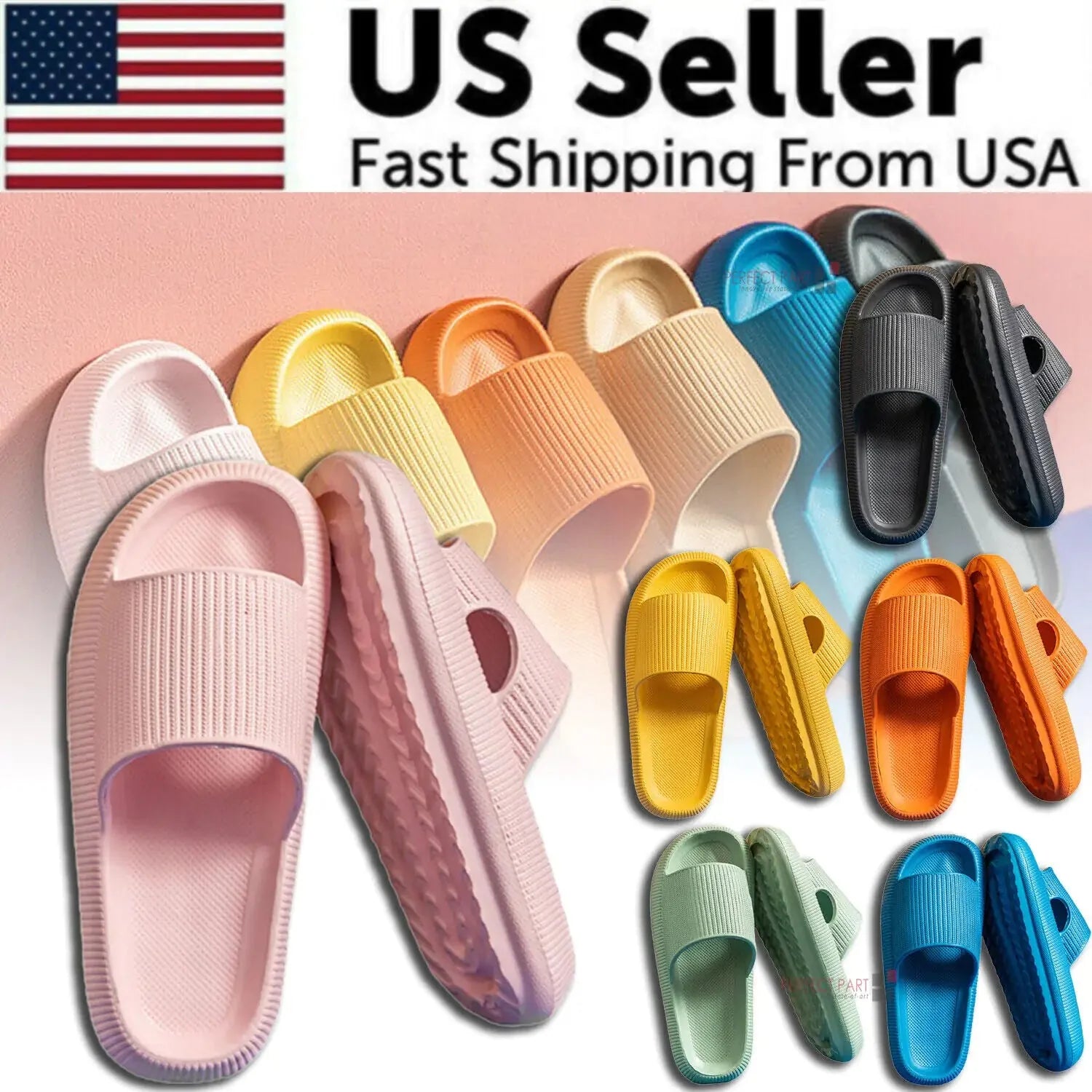 Cozy Pillow Slides Anti-Slip Sandals Ultra Soft Slippers Cloud Home Outdoor Shoe Anti Spier