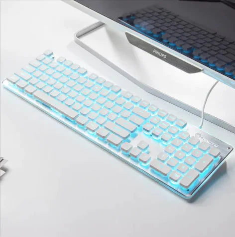 USB Wired Luminous Gaming Keyboard – Ideal for Home & Office Use Anti Spier