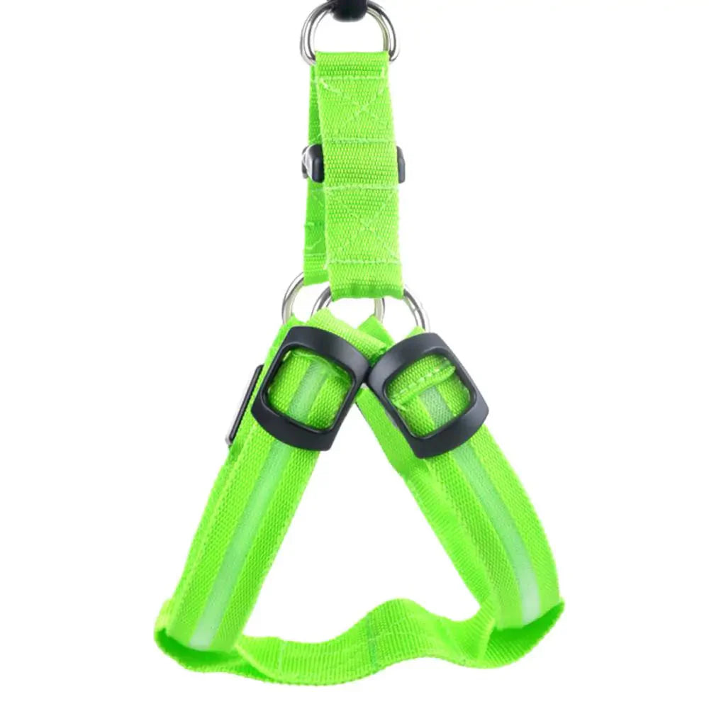 Nylon Pet Safety LED Harness Anti Spier