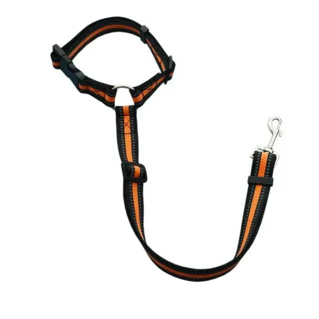 Pet Car Seat Belt & Harness Safety And Style Anti Spier