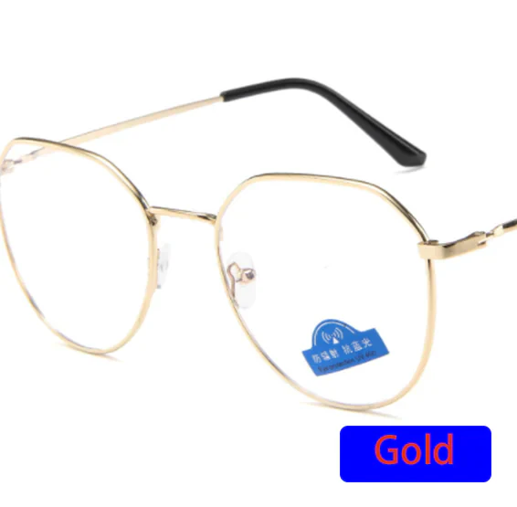 Blue Light Blocking Glasses with Metal Frame Anti Spier