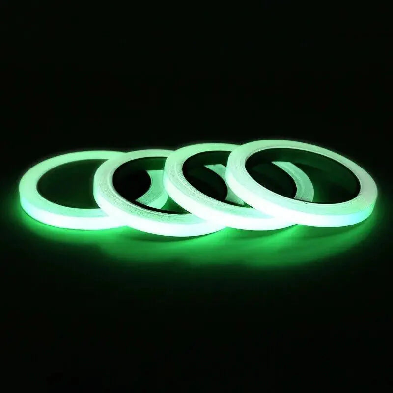 2PC Luminous Tape Self Adhesive Glow In The Dark Wall Sticker Fluorescent Light Anti Spier