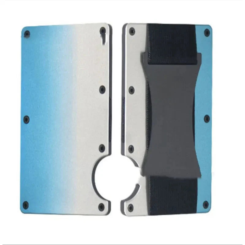 New Metal Card Bag Carbon Fiber Wallet Wallet RFID Anti-theft Swiping Blocking Technology Anti Spier