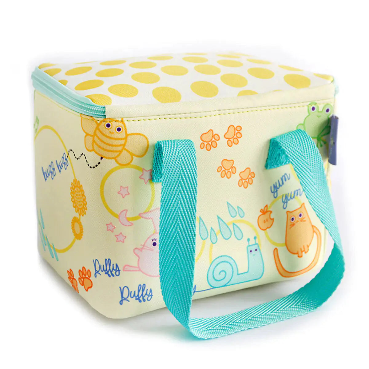 Milk&Moo Insulated Lunch Box For Kids, Yellow Anti Spier
