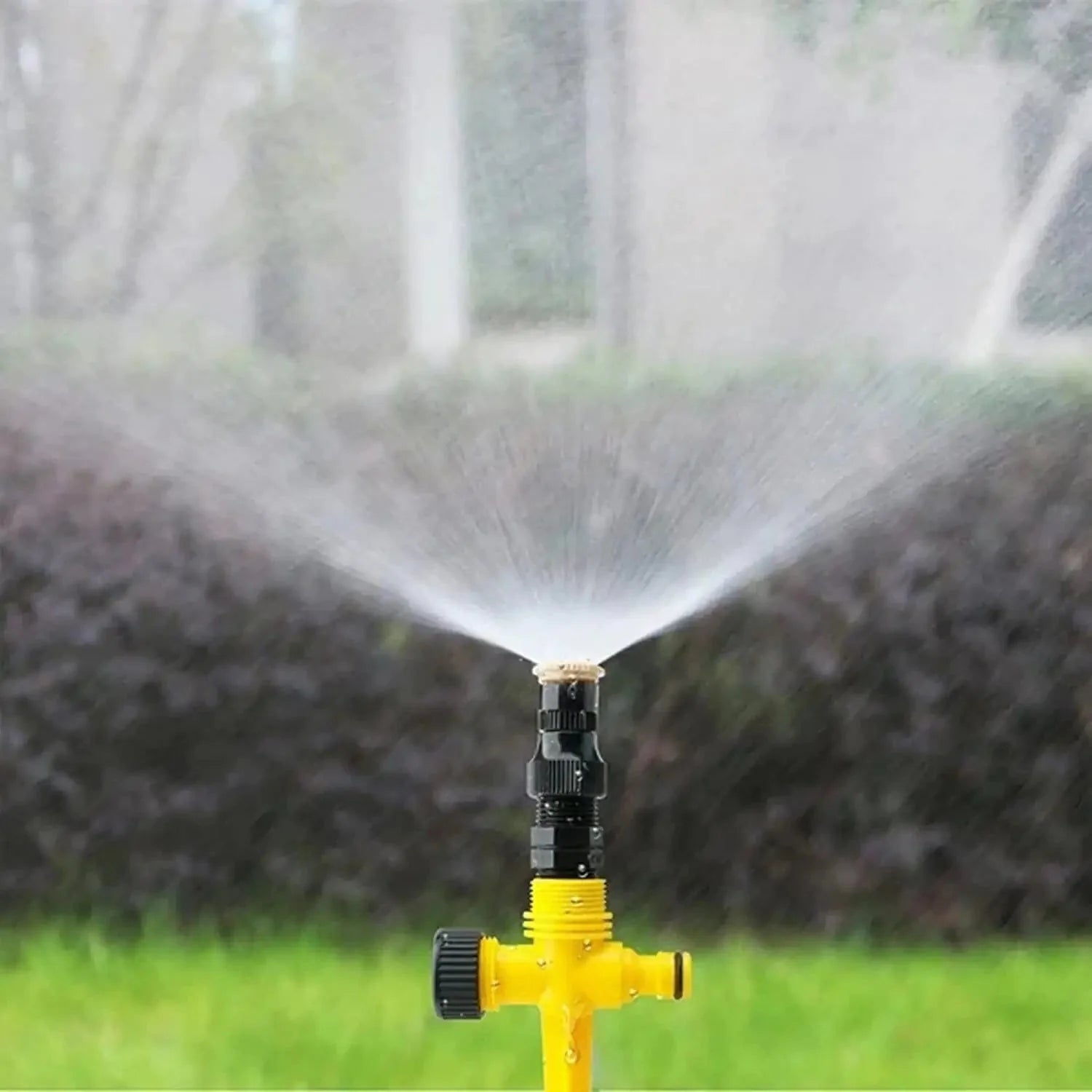 360° Rotation Auto Irrigation System Garden Lawn Sprinkler Patio Save Water USA Anti Spier
