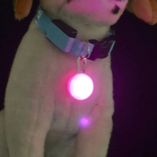 LED Pet Collar Pendant for Night Safety Anti Spier