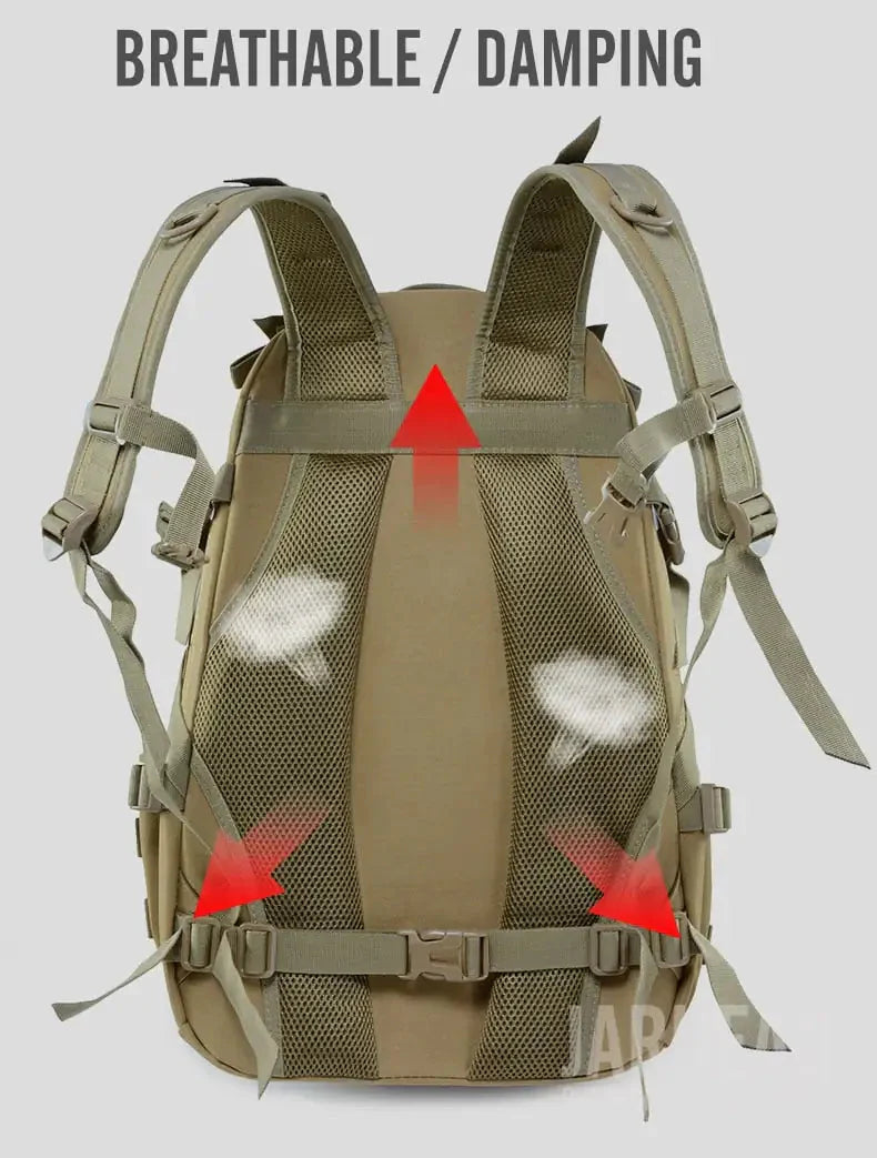 Military Backpack-Waterproof Hiking Survival Reflective Bag Anti Spier