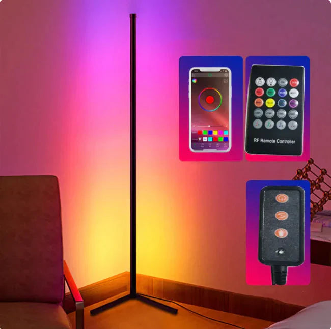 Symphony RGB Smart Corner Floor Lamp with Bluetooth & App Control Anti Spier