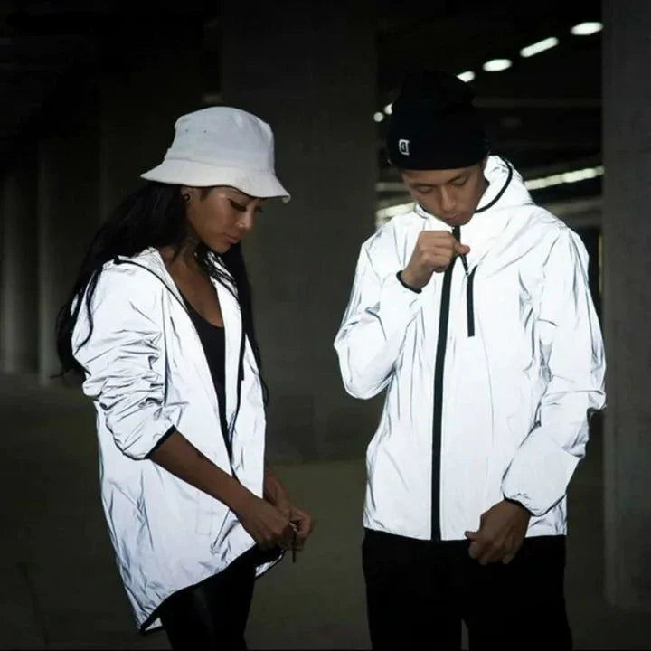 FashionFad Reflective Windbreaker Anti Spier