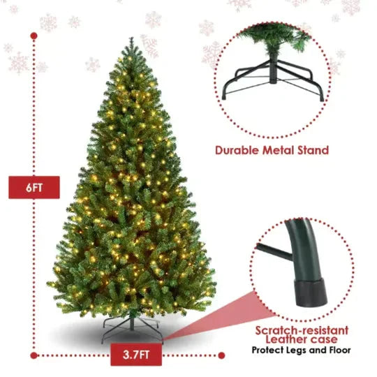 Christmas Tree with Warm Lights Anti Spier