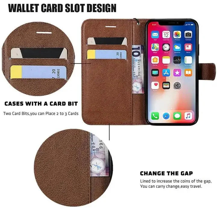 RFID Blocking Wallet iPhone Case Anti Spier