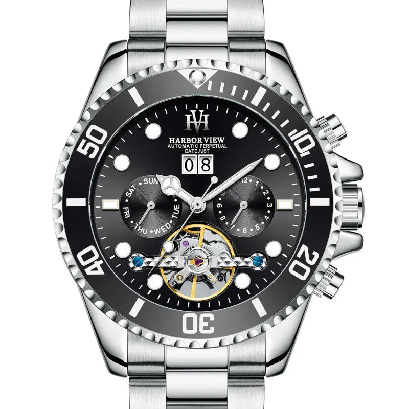 ARBOR VIEW Tourbillon Green Mechanical Watch Anti Spier