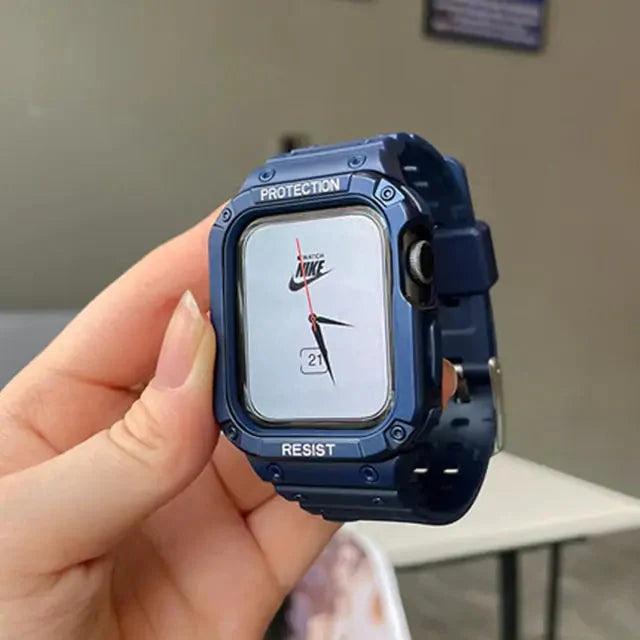 Watch Band & Case For iWatch Series 7 6 SE 5 Anti Spier