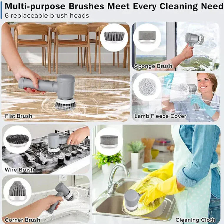 Electric Spin Scrubber Anti Spier