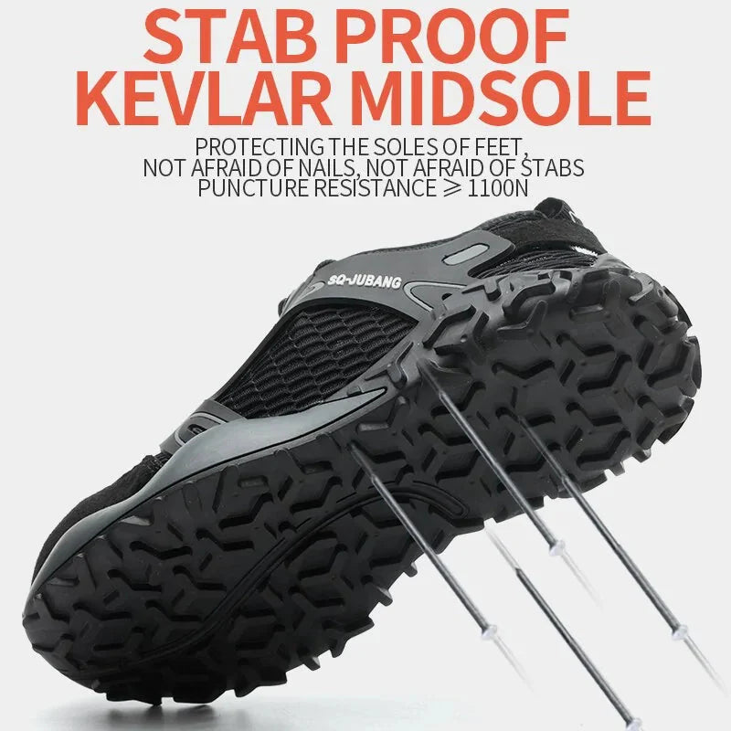 Anti-collision and Anti-smashing Breathable Safety Shoes Anti Spier