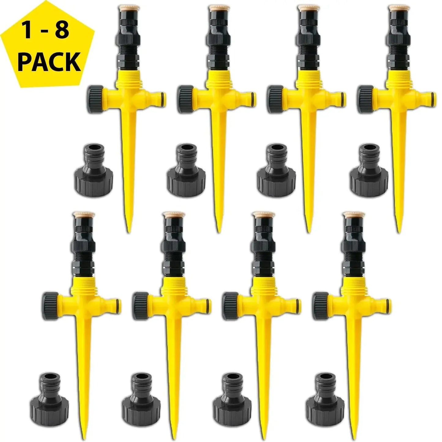 360° Rotation Auto Irrigation System Garden Lawn Sprinkler Patio Save Water USA Anti Spier