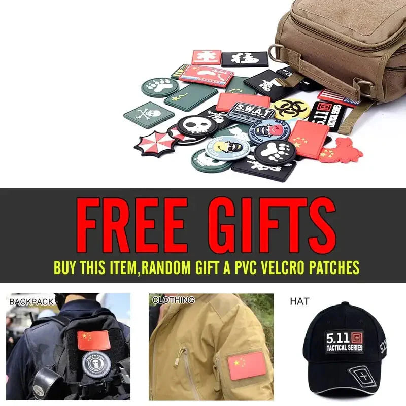 Military Backpack-Waterproof Hiking Survival Reflective Bag Anti Spier