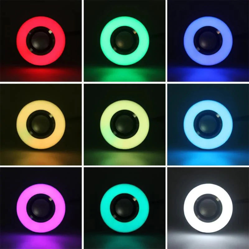 LED Bulb RGB Light Wireless Bluetooth Audio Speaker Anti Spier