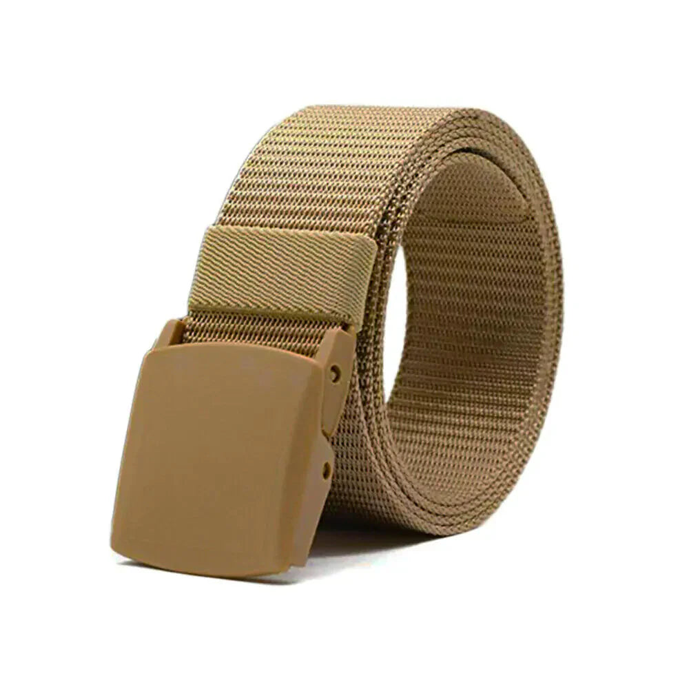 Men's Plastic Cam Buckle Nylon Belt Anti Spier