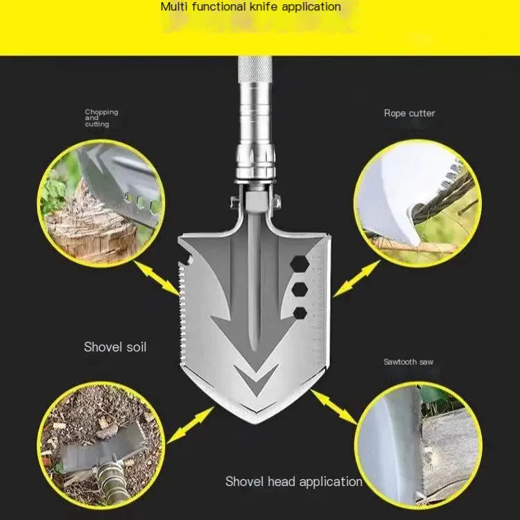Multifunctional Folding Outdoor Military Shovel Tool Anti Spier