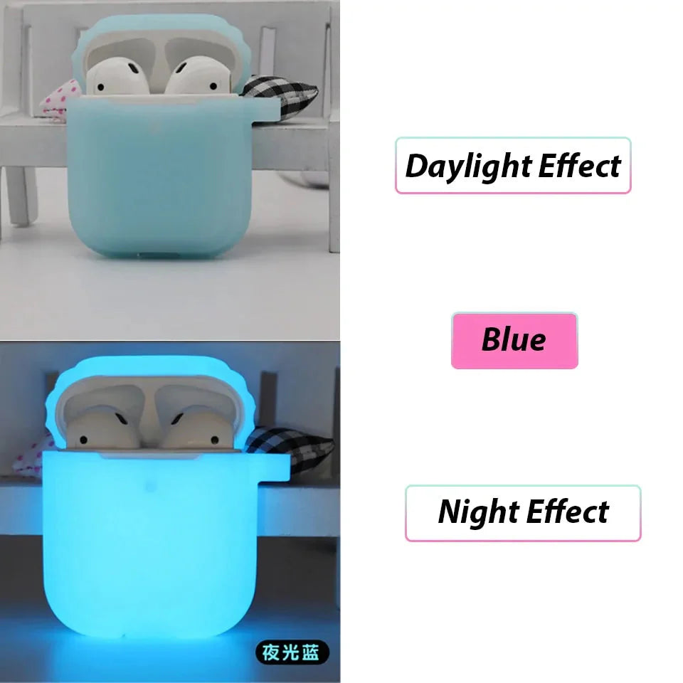 Glow-in-the-Dark Silicone Case for Apple AirPods Pro: Shockproof Protection Anti Spier