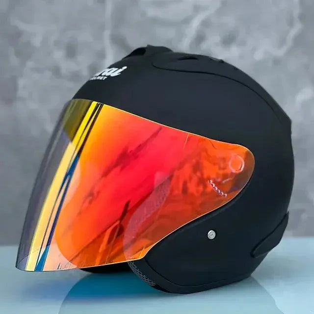 Ultralight Safety Motorcycle Helmet with Integrated Light Anti Spier