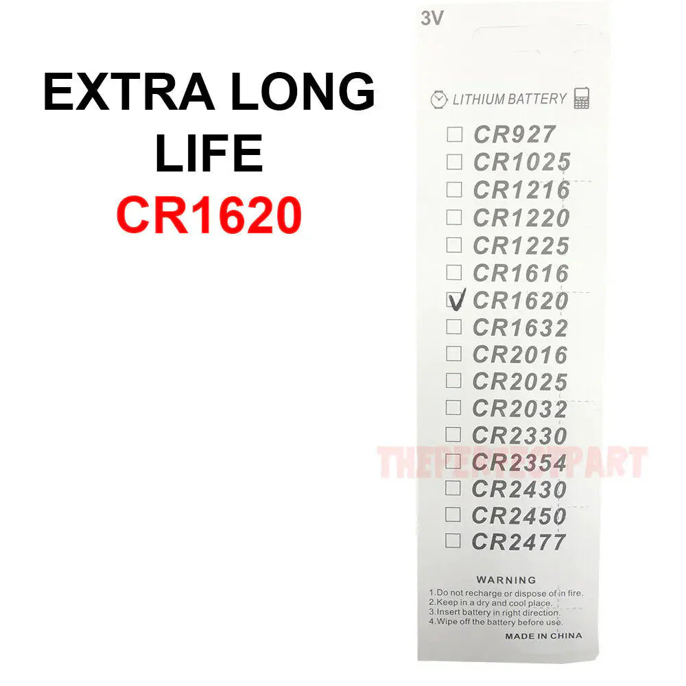 5 PCS CR1620 Lithium Battery 3V Button Cell Watches Pagers Calculators LONG LIFE Anti Spier